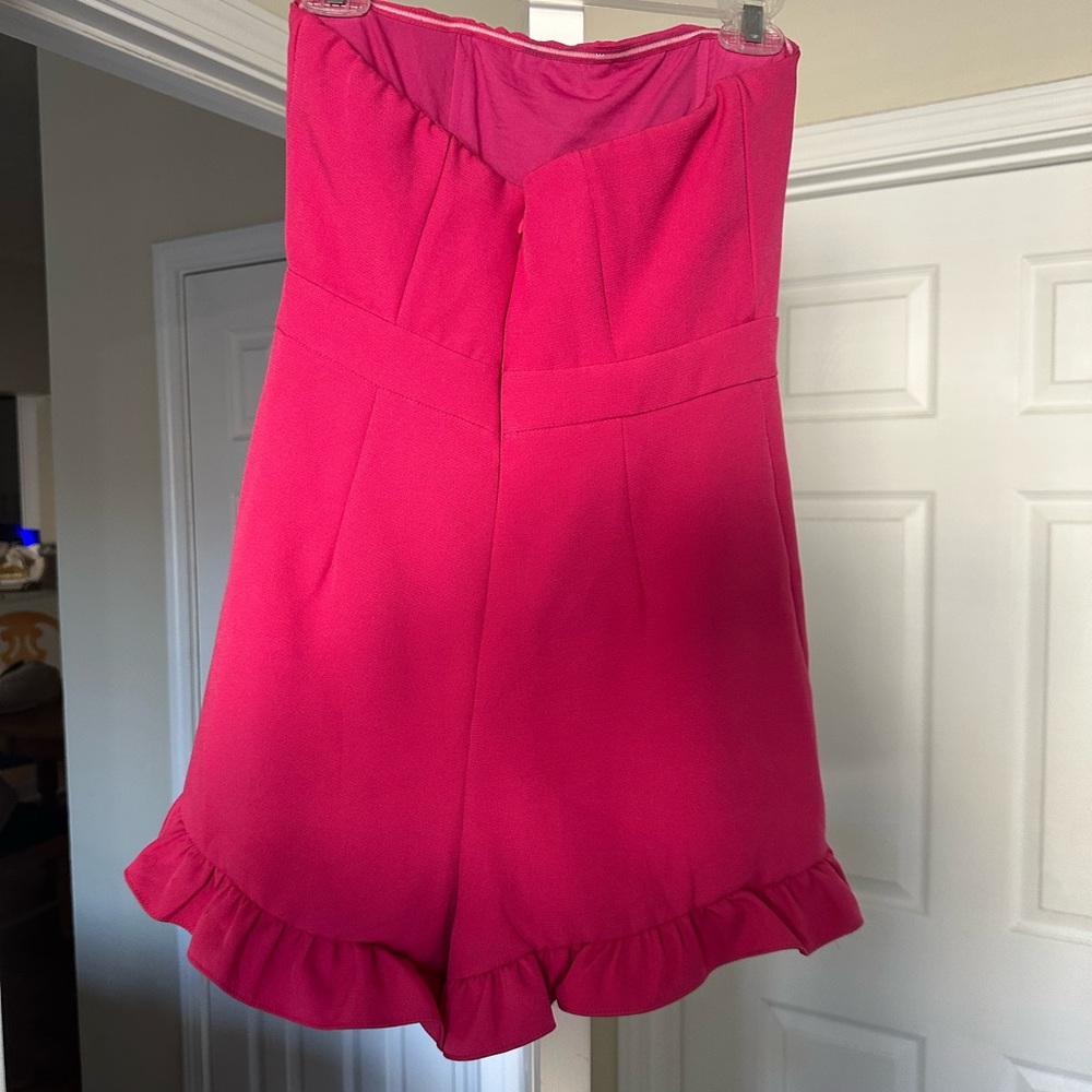 Pink Ruffle Romper - Picture 2 of 2